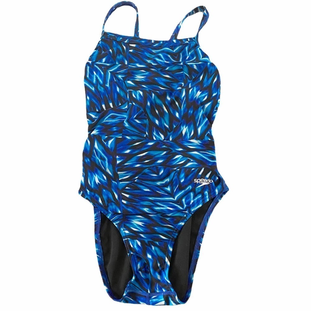 Speedo Pro LT blue athletic swimsuit size 30